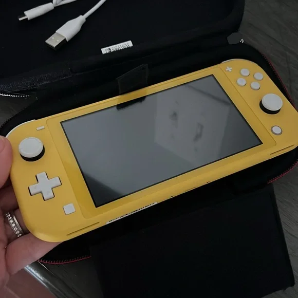Nintendo Switch Lite with game and accessories!